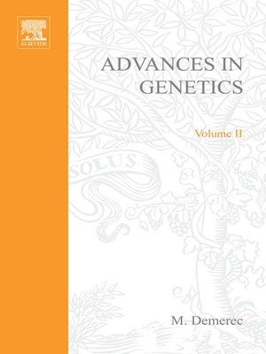 cover image of Advances in Genetics